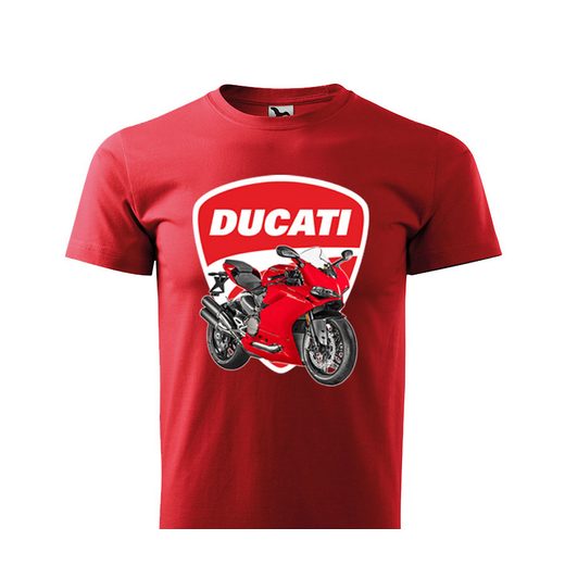 PÁNSKÉ TRIKO S MOTIVEM DUCATI 595 - ČERVENÉ