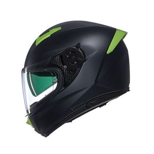 NOLAN N60-6 CLASSICO NOBILE NERO/VERDE IMPULSO MATTE FINISH