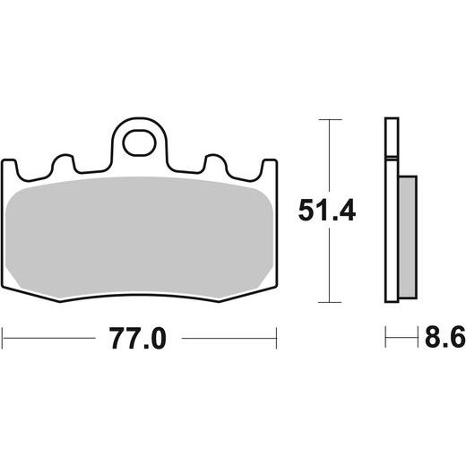BRZDOVÉ DESTIČKY BREMBO 07BB26SR