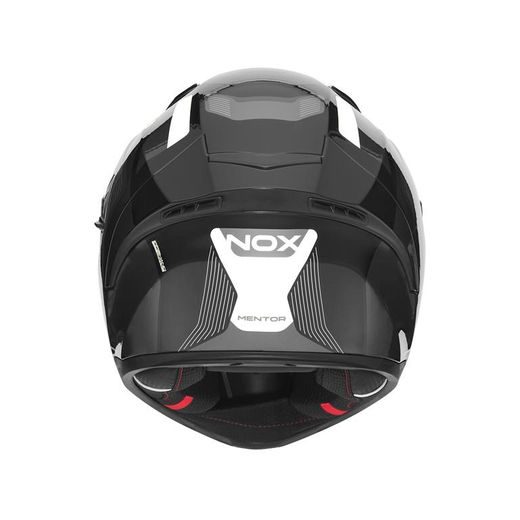 PŘILBA NA MOTORKU NOX N402 MENTOR ČERNÁ/BÍLÁ