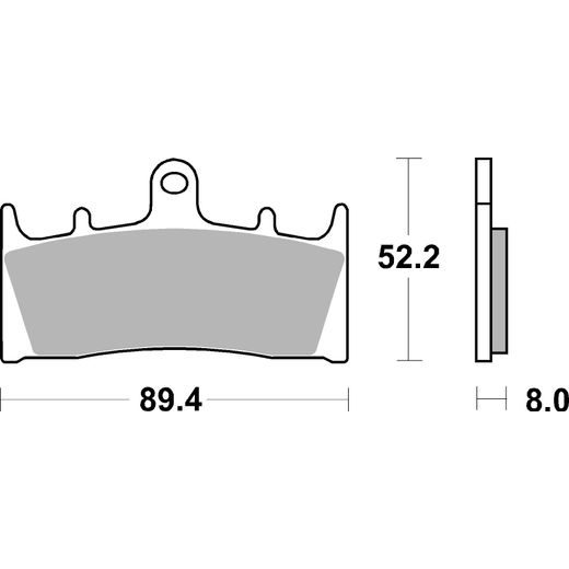 BRZDOVÉ DESTIČKY BREMBO 07SU1907 CC ROAD