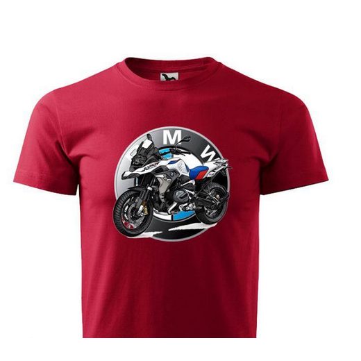 PÁNSKÉ TRIKO S MOTIVEM BMW GS - ČERVENÉ