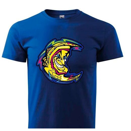 PÁNSKÉ TRIKO S MOTIVEM THE DOCTOR MĚSÍC - KRÁLOVSKY MODRÉ