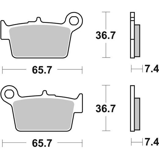 BRZDOVÉ DESTIČKY BREMBO 07GR05CC CC ROAD