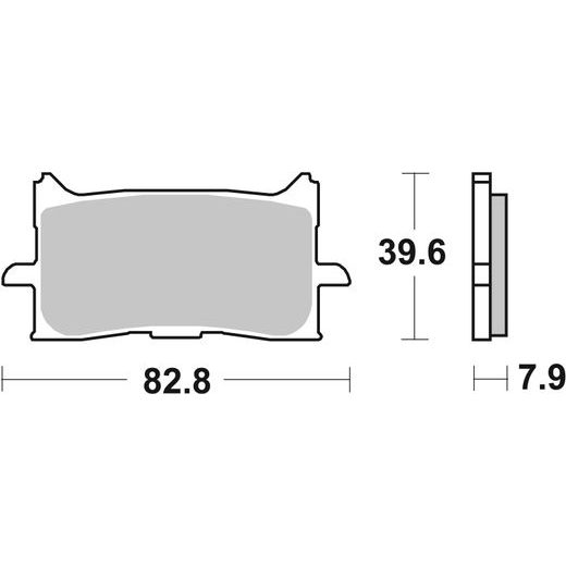 BRZDOVÉ DESTIČKY BREMBO 07HO62LA
