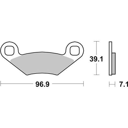 BRZDOVÉ DESTIČKY BREMBO 07PO0106 CC ROAD