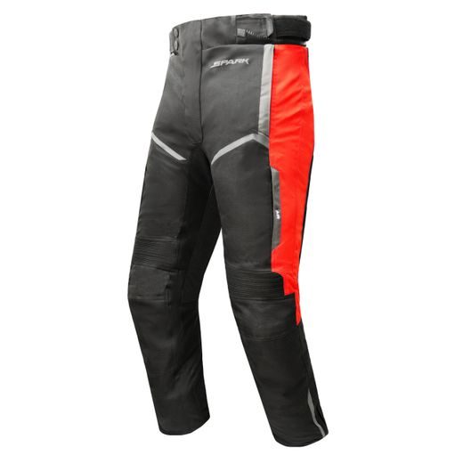 PÁNSKÉ TEXTILNÍ MOTO KALHOTY SPARK MAVERICK - ČERVENÉ