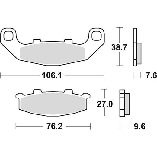 BRZDOVÉ DESTIČKY TRW MCB586