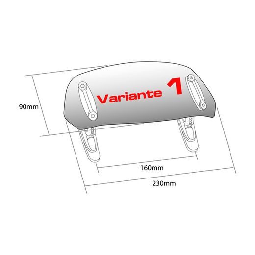 SPEEDS BY PUIG SPOILEROVÝ NÁSTAVEC NA PLEXIŠTÍT - VELKÝ