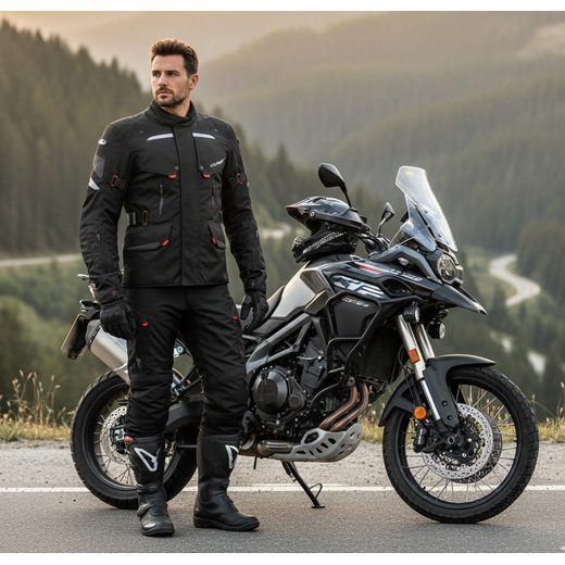 BUNDA NA MOTORKU CLOVER SCOUT BLACK