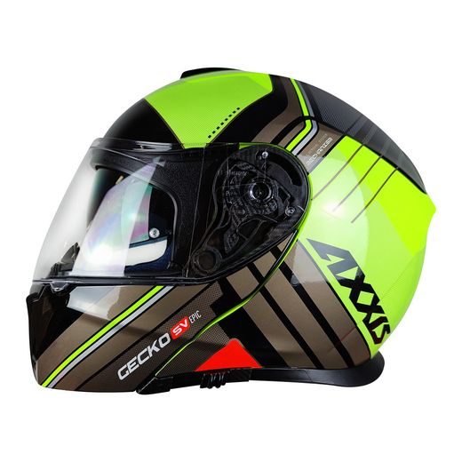 VÝKLOPNÁ HELMA AXXIS GECKO SV EPIC LESKLÁ FLUO
