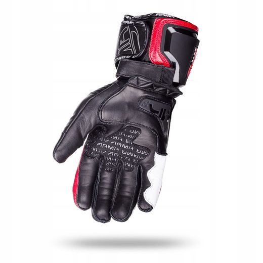 WOLF RAIDEN RED KOŽENÉ SPORTOVNÍ RUKAVICE NA MOTORKU