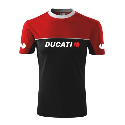 PÁNSKÉ TRIKO S MOTIVEM DUCATI 1 - ČERVENO/ČERNÉ