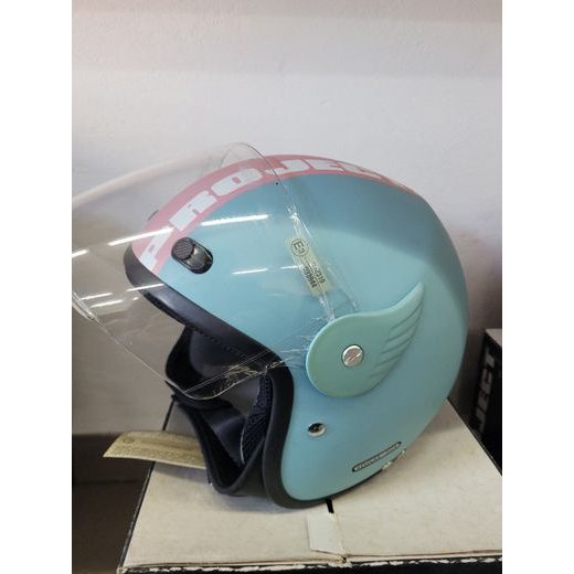 JET HELMA PROJECT FLASH BLUE/PINK - BEZ PLEXI