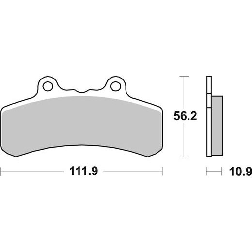 BRZDOVÉ DESTIČKY BREMBO 07HD1109 CC ROAD