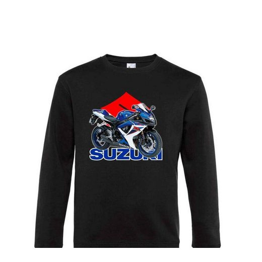 PÁNSKÁ MIKINA S MOTIVEM SUZUKI GSXR - ČERNÁ