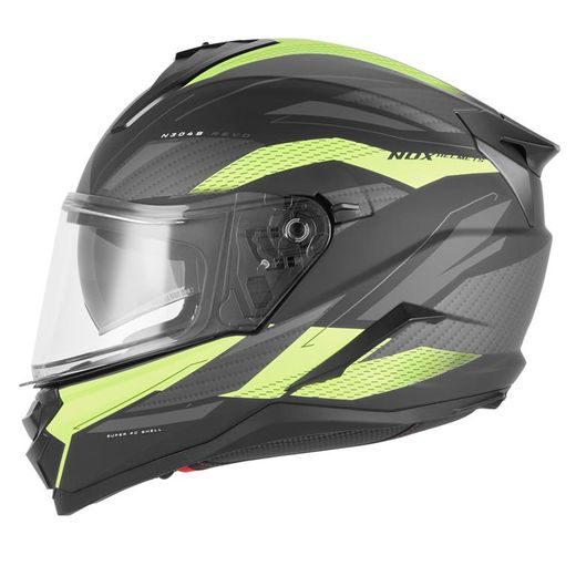 PŘILBA NA MOTORKU NOX N304S REVO FLUO