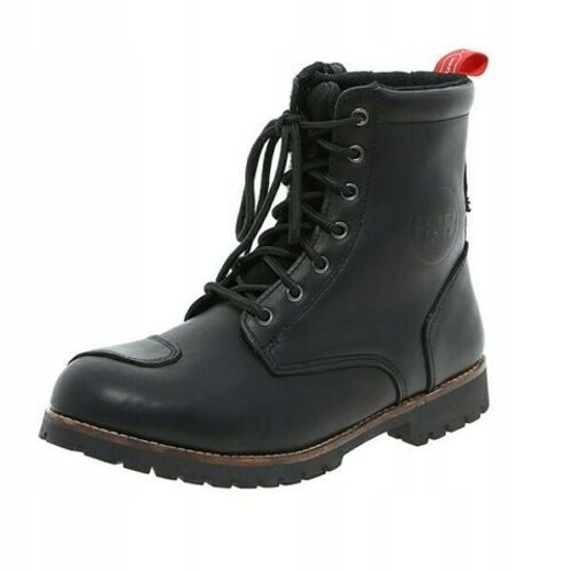 KLASICKÉ BOTY NA MOTORKU OLEJOVANÁ KŮŽE IXS X45020 ČERNÉ