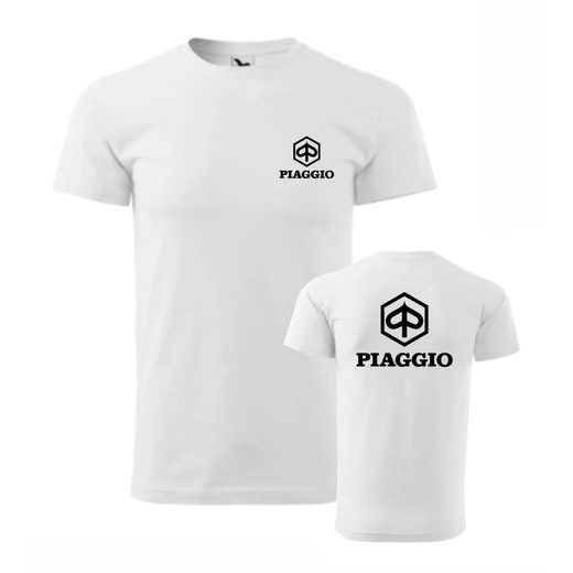 PÁNSKÉ TRIKO S MOTIVEM PIAGGIO 1 - BÍLÉ