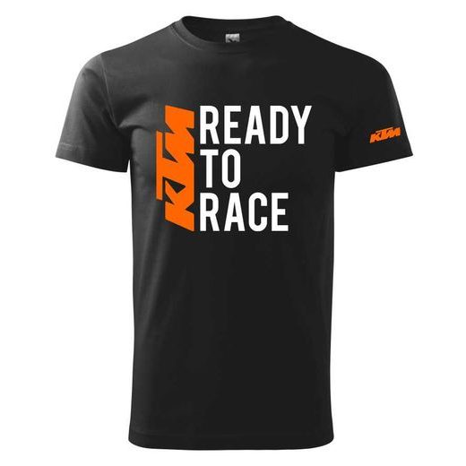 PÁNSKÉ TRIKO S MOTIVEM KTM READY TO RACE 1 - ČERNÉ