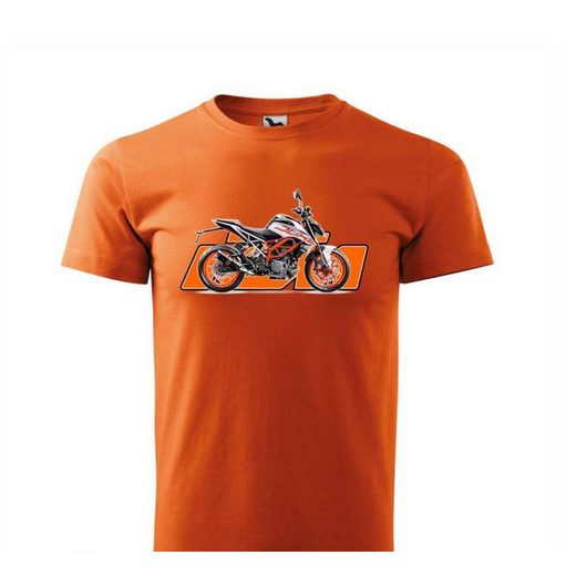 PÁNSKÉ TRIKO S MOTIVEM KTM DUKE - ORANŽOVÁ