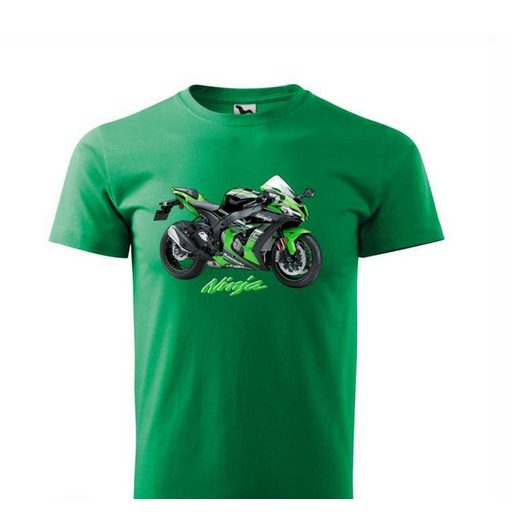 PÁNSKÉ TRIKO S MOTIVEM KAWASAKI NINJA 3 - ZELENÉ