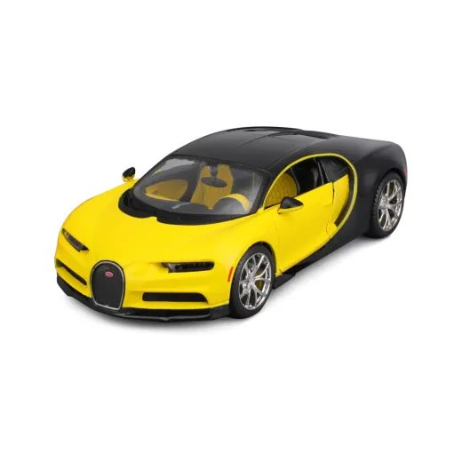 MAISTO - BUGATTI CHIRON, ŽLUTO-ČERNÁ, EXOTICS, 1:24