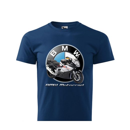 PÁNSKÉ TRIKO S MOTIVEM BMW K1300S MOTORRAD - TMAVĚ MODRÉ