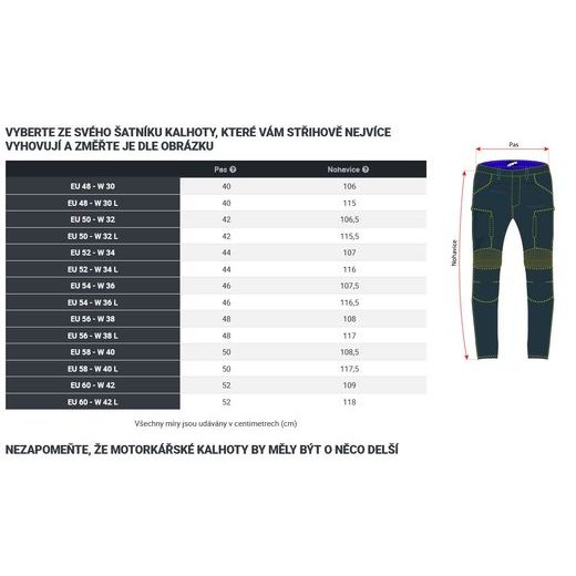 KEVLAROVÉ JEANSY 4SR CLUB SPORT BLUE