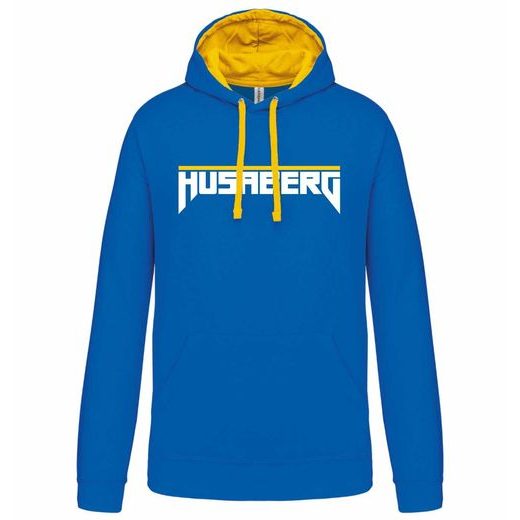 PÁNSKÁ MIKINA S KAPUCÍ A MOTIVEM HUSABERG 1 - MODRÁ