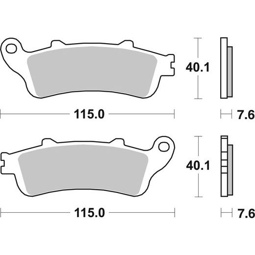 BRZDOVÉ DESTIČKY BREMBO 07HO44SA