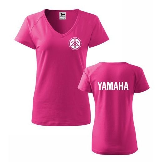 DÁMSKÉ TRIKO S MOTIVEM YAMAHA 2 - RŮŽOVÉ
