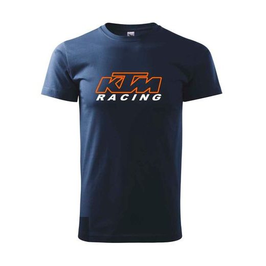 PÁNSKÉ TRIKO S MOTIVEM KTM RACING - TMAVĚ MODRÉ