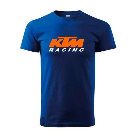 PÁNSKÉ TRIKO S MOTIVEM KTM RACING 3 - KRÁLOVSKY MODRÁ