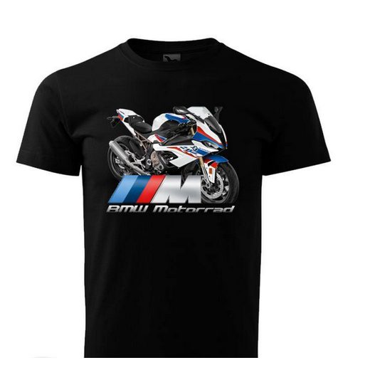 PÁNSKÉ TRIKO S MOTIVEM BMW S 1000 RR M PACKAGE - ČERNÉ