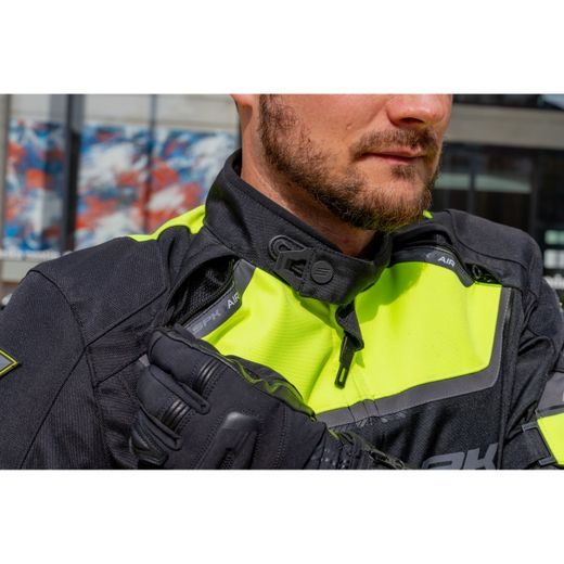 PÁNSKÁ TEXTILNÍ MOTO BUNDA SPARK MAVERICK - FLUO
