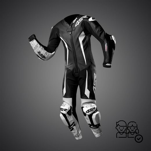 DĚTSKÁ KOMBINÉZA 4SR RACING JUNIOR WHITE AR