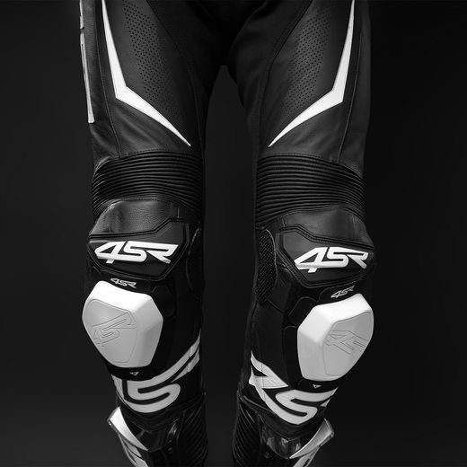 KOŽENÉ KALHOTY NA MOTORKU 4SR TR 3 EVO BLACK/WHITE