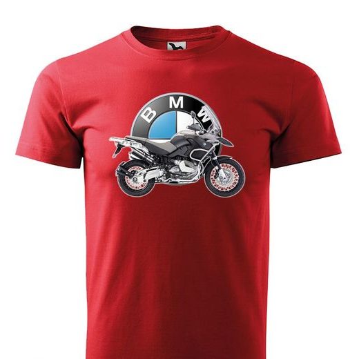 PÁNSKÉ TRIKO S MOTIVEM BMW R1200GS ADVENTURE - ČERVENÉ