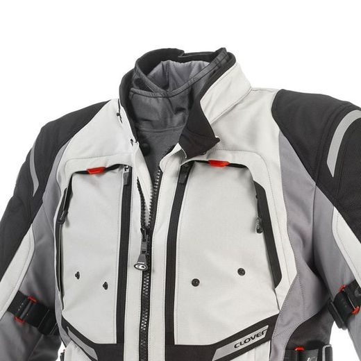 BUNDA NA MOTORKU CLOVER GTS-3 AIRBAG BLACK/GREY