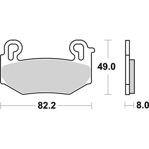 BRZDOVÉ DESTIČKY BREMBO 07BB42SA