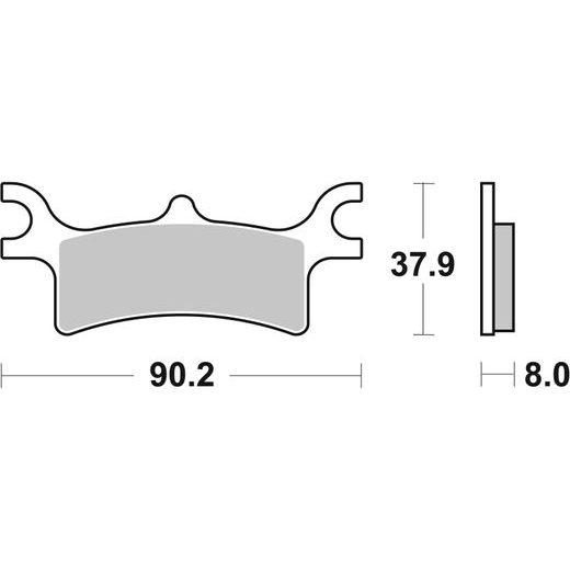 BRZDOVÉ DESTIČKY BREMBO 07PO06SD