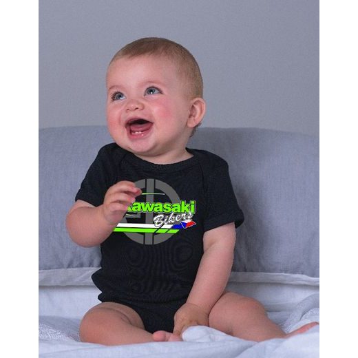 DĚTSKÉ KLUBOVÉ BODY KAWASAKI BIKERS CZ - ČERNÉ
