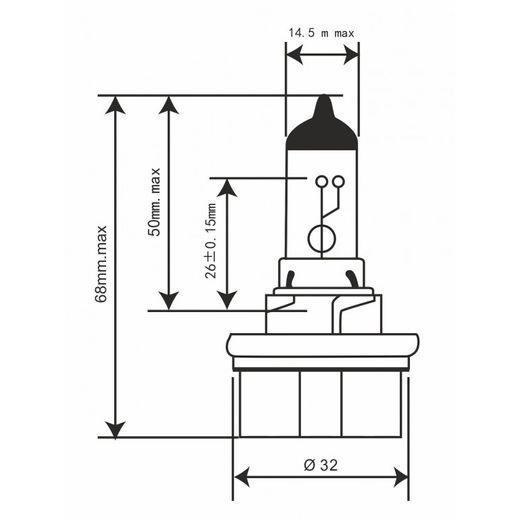 ŽÁROVKA RMS 246510745 12V 35/30W, HS5 BÍLÁ