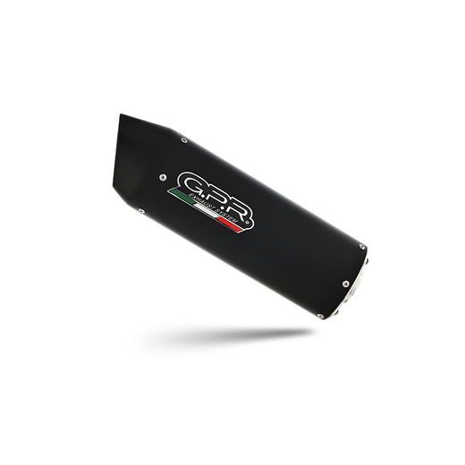 DVOJITÁ KONCOVKA VÝFUKU SLIP-ON GPR FURORE CAT.60.FUNE MATNÁ ČERNÁ