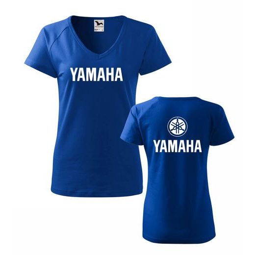 DÁMSKÉ TRIKO S MOTIVEM YAMAHA 1 - KRÁLOVSKY MODRÉ