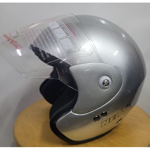 OTEVŘENÁ HELMA NERVE NH1008 SILVER (BEZ KŠILTU)