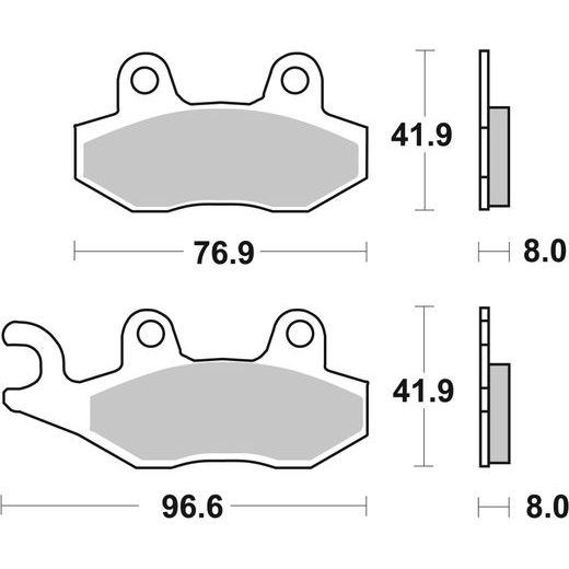 BRZDOVÉ DESTIČKY BREMBO 07YA2106 CC ROAD