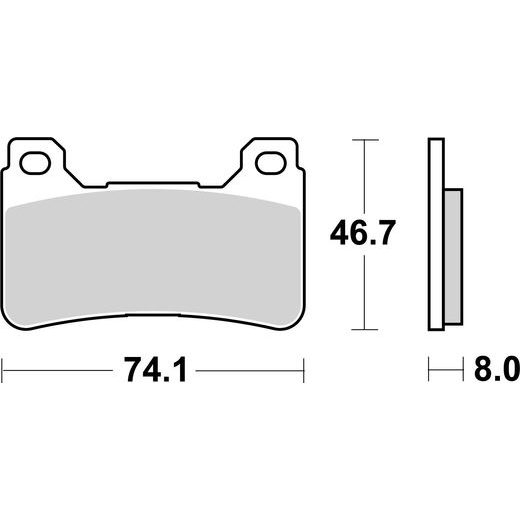 BRZDOVÉ DESTIČKY BREMBO 07HO50LA