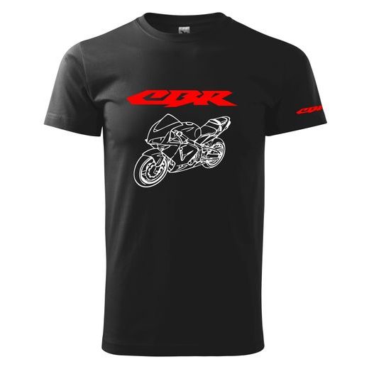 PÁNSKÉ TRIKO S MOTIVEM HONDA CBR - ČERNÉ